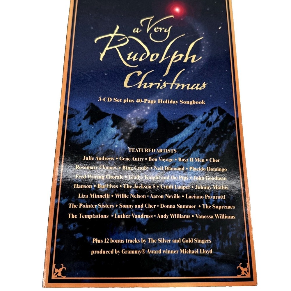 A Very Rudolph Christmas 3-CD Set Plus 40-Page Holiday Songbook